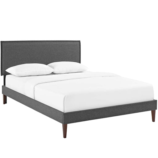 Modway Amaris Fabric Platform Bed with Squared Tapered Legs - Product Image 17