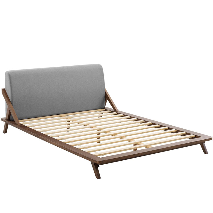 Luella Upholstered Fabric Queen Platform Bed