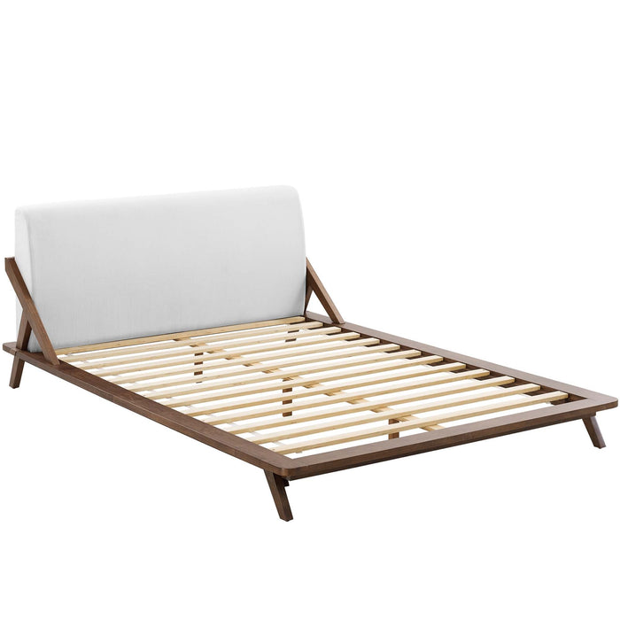 Luella Upholstered Fabric Queen Platform Bed