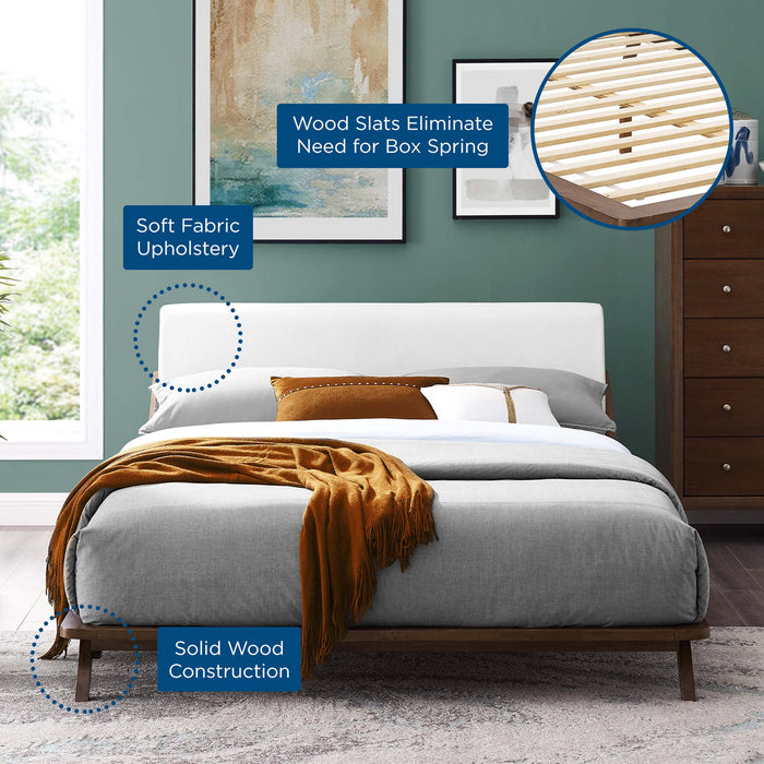 Luella Upholstered Fabric Queen Platform Bed