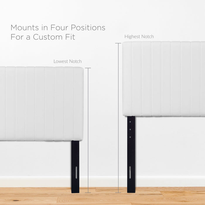 Modway Keira Faux Leather Headboard Bedroom Furniture - Installation View