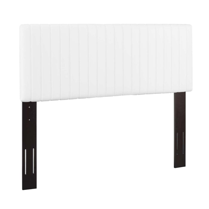Modway Keira Faux Leather Headboard Bedroom Furniture in White