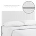 Modway Keira Faux Leather Headboard Bedroom Furniture in White - Detail View
