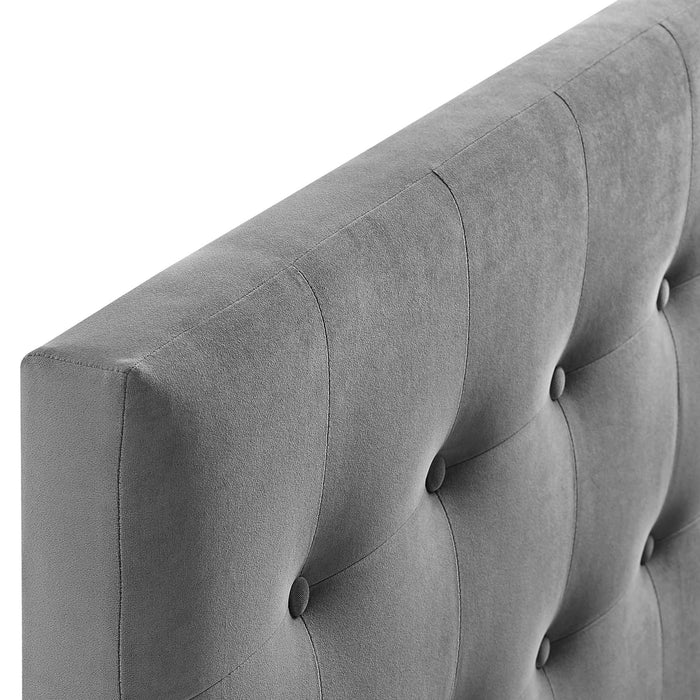 Emily Biscuit Tufted Performance Velvet Headboard