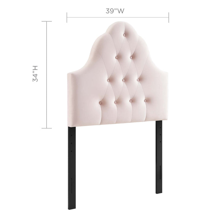 Modway Sovereign Diamond Tufted Performance Velvet Headboard Bedroom Furniture - Close-Up
