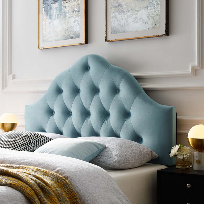 Modway Sovereign Diamond Tufted Performance Velvet Headboard Bedroom Furniture - View 38