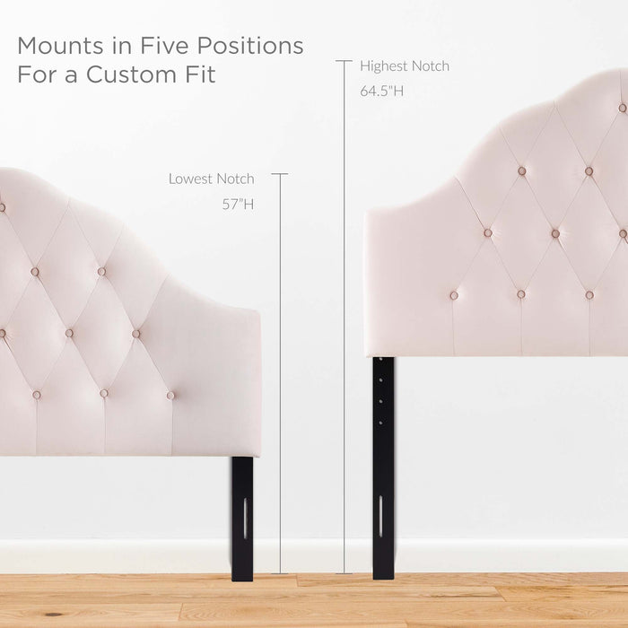 Modway Sovereign Diamond Tufted Performance Velvet Headboard Bedroom Furniture - View 27