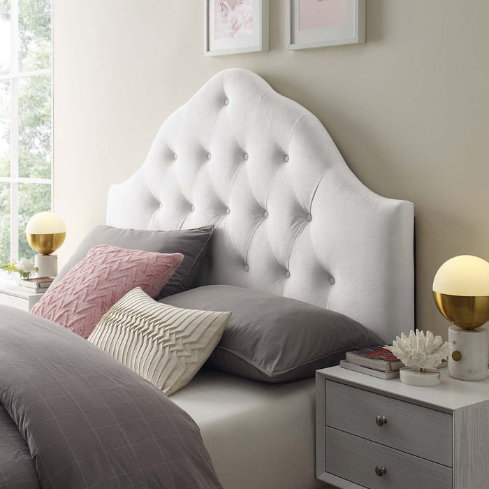 Modway Sovereign Diamond Tufted Performance Velvet Headboard Bedroom Furniture - View 32