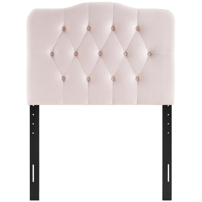 Annabel Diamond Tufted Performance Velvet Headboard