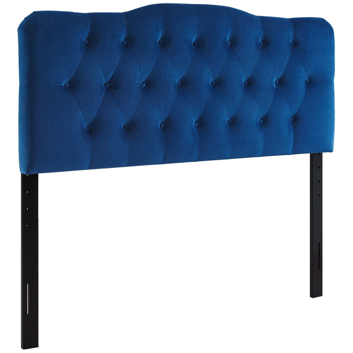 Annabel Diamond Tufted Performance Velvet Headboard