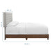 Rhiannon Diamond Tufted Upholstered Fabric Bed - detail close-up