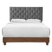 Rhiannon Diamond Tufted Upholstered Fabric Bed - view 7