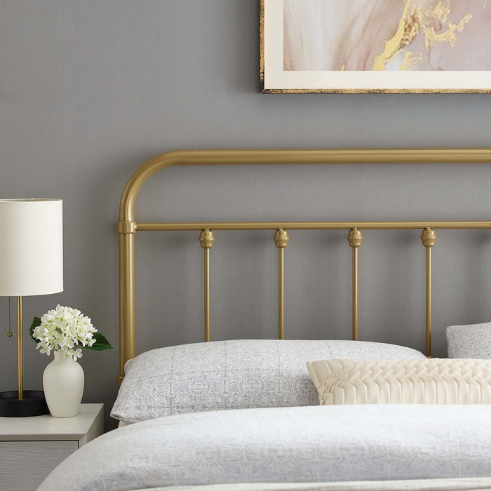 Sage Metal Headboard