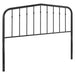 Modway Lennon Metal Headboard Bedroom Furniture in Black