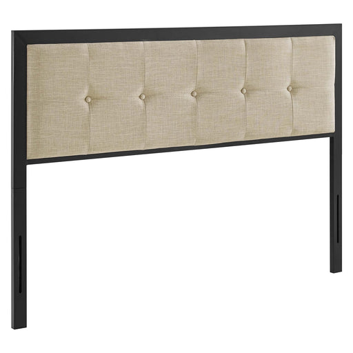 Modway Teagan Tufted Headboard in Brown - Side View