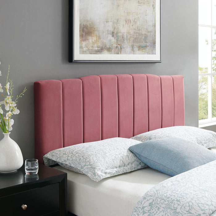 Camilla Channel Tufted Performance Velvet Headboard