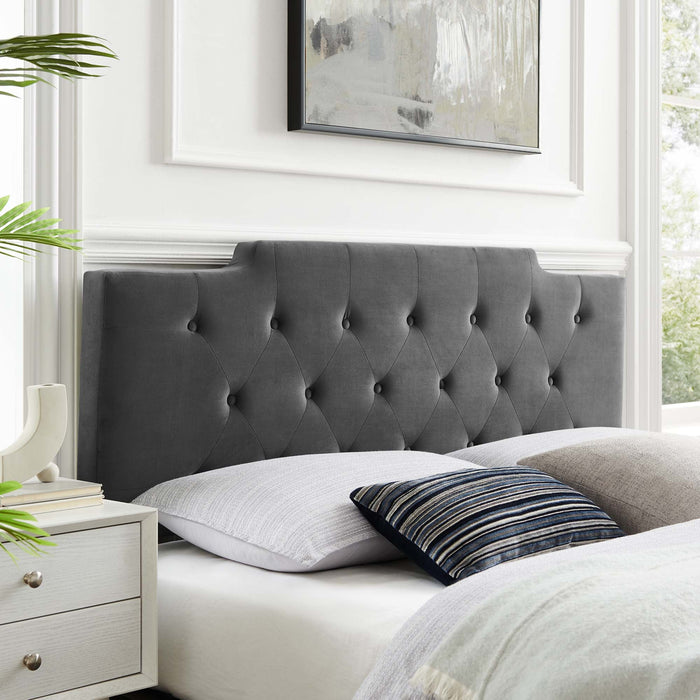 Modway Juliet Tufted Performance Velvet Headboard Bedroom Furniture - Installation View