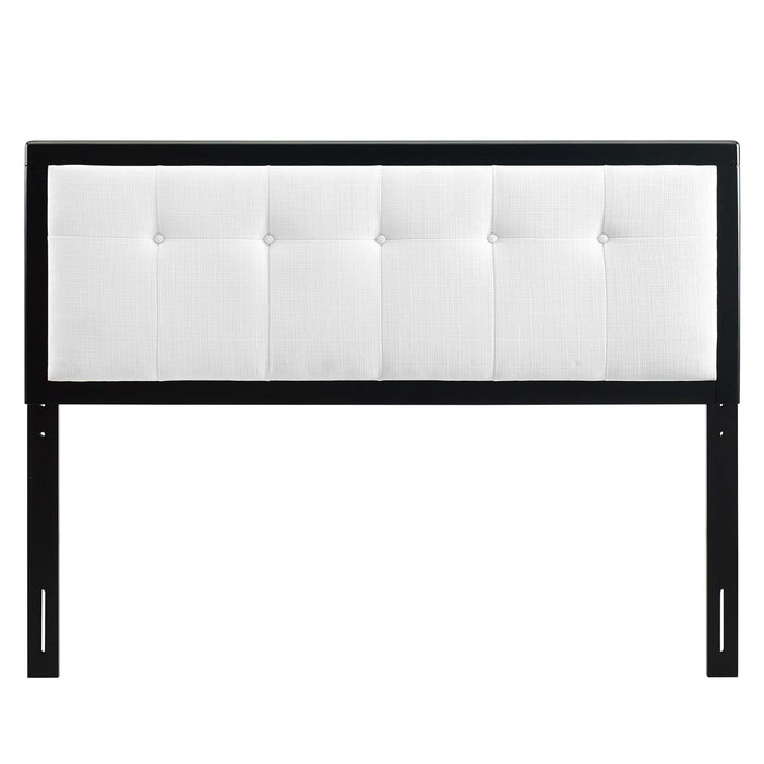 Draper Tufted Fabric and Wood Headboard