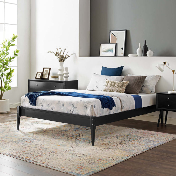 June Wood Platform Bed Frame