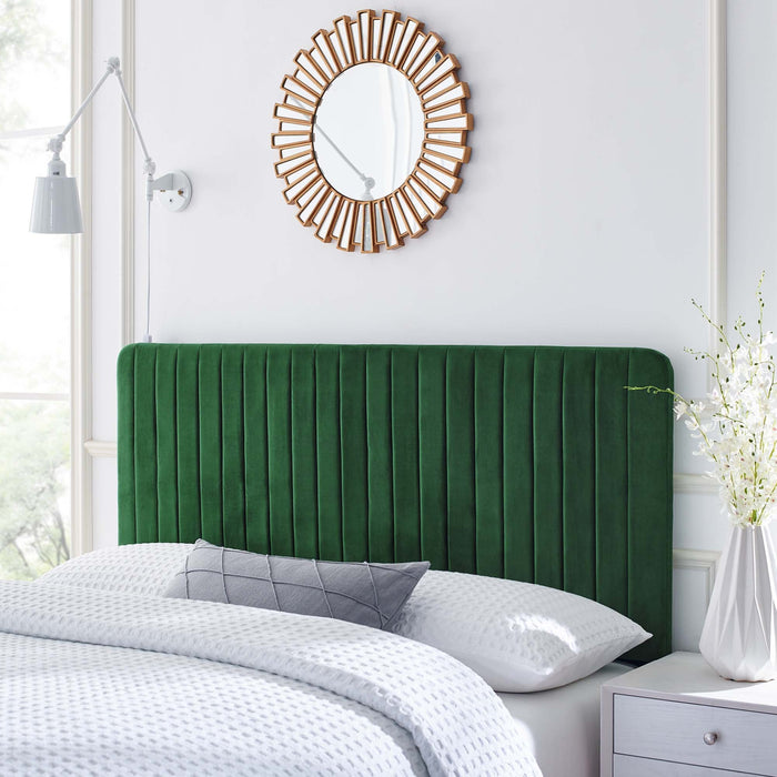 Modway Milenna Channel Tufted Performance Velvet Headboard Bedroom Furniture - View 10