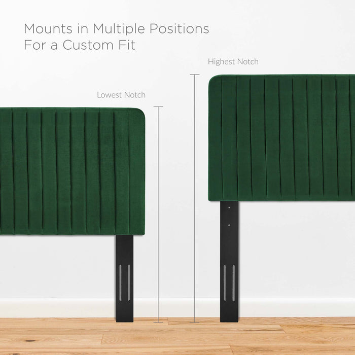 Modway Milenna Channel Tufted Performance Velvet Headboard Bedroom Furniture - View 12