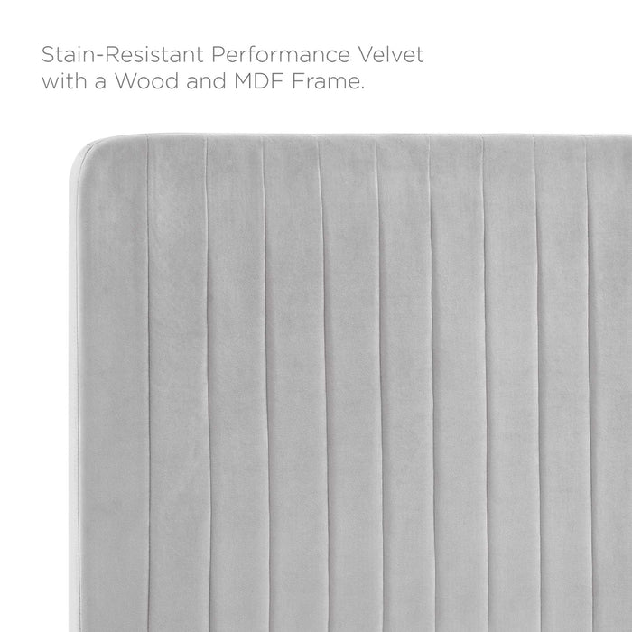 Modway Milenna Channel Tufted Performance Velvet Headboard Bedroom Furniture - View 30