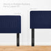 Modway Milenna Channel Tufted Upholstered Fabric Headboard Bedroom Furniture - View 13