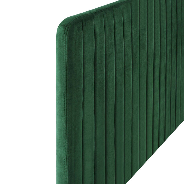 Modway Milenna Channel Tufted Performance Velvet Headboard Bedroom Furniture - View 9