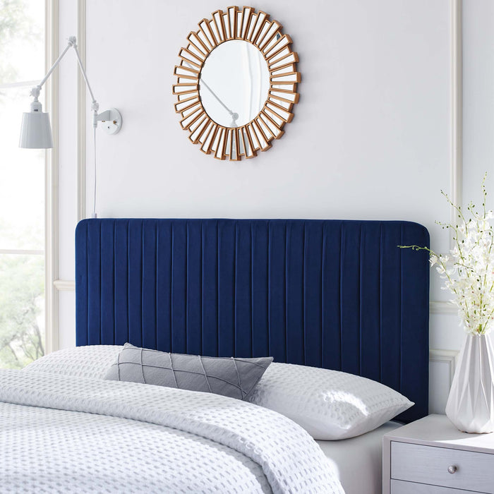 Modway Milenna Channel Tufted Performance Velvet Headboard Bedroom Furniture - View 38