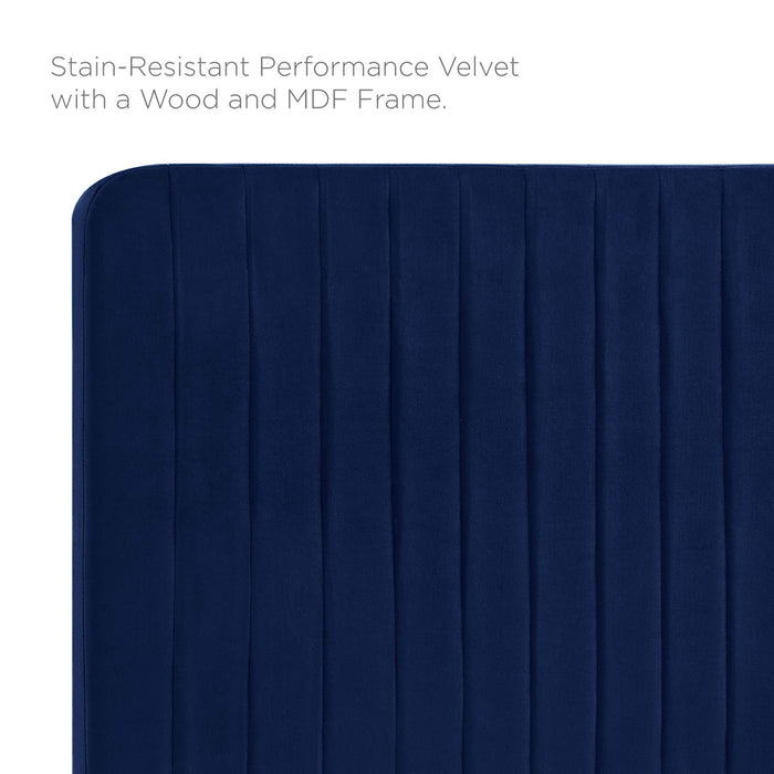 Modway Milenna Channel Tufted Performance Velvet Headboard Bedroom Furniture - View 39