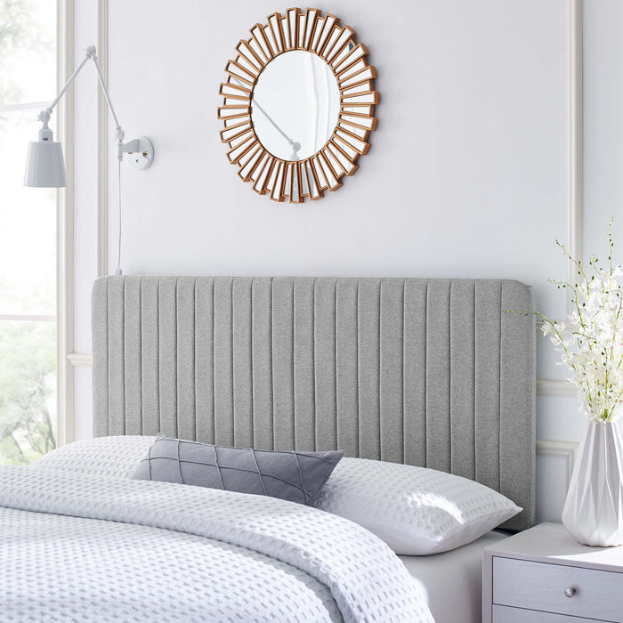 Modway Milenna Channel Tufted Upholstered Fabric Headboard Bedroom Furniture - View 29