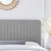 Modway Milenna Channel Tufted Upholstered Fabric Headboard Bedroom Furniture - View 33