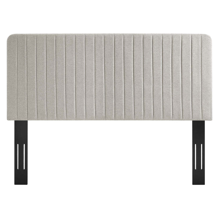 Modway Milenna Channel Tufted Upholstered Fabric Headboard Bedroom Furniture - View 46