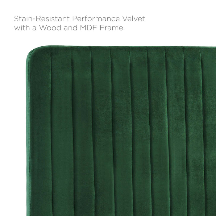 Modway Milenna Channel Tufted Performance Velvet Headboard Bedroom Furniture - View 20