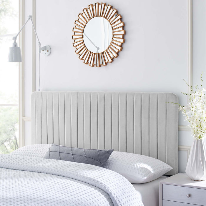 Modway Milenna Channel Tufted Performance Velvet Headboard Bedroom Furniture - View 47