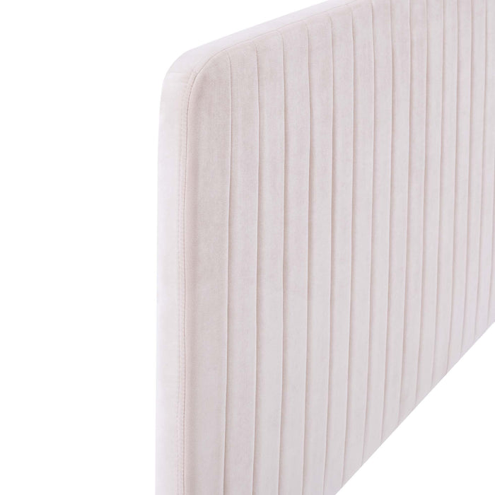 Modway Milenna Channel Tufted Performance Velvet Headboard Bedroom Furniture - View 73