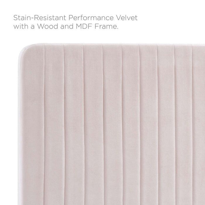 Modway Milenna Channel Tufted Performance Velvet Headboard Bedroom Furniture - View 66