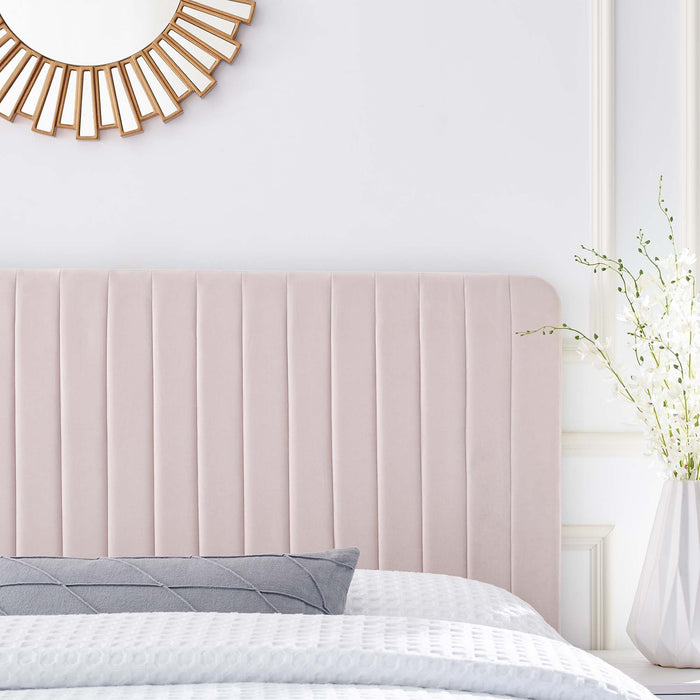 Modway Milenna Channel Tufted Performance Velvet Headboard Bedroom Furniture - View 68