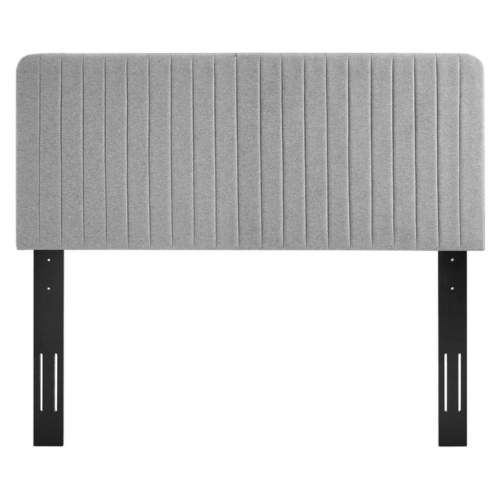 Modway Milenna Channel Tufted Upholstered Fabric Headboard Bedroom Furniture - View 26