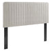 Modway Milenna Channel Tufted Upholstered Fabric Headboard Bedroom Furniture - View 78