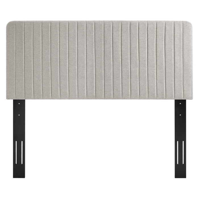 Modway Milenna Channel Tufted Upholstered Fabric Headboard Bedroom Furniture - View 54
