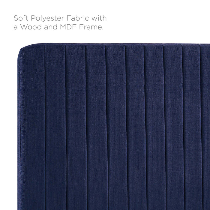 Modway Milenna Channel Tufted Upholstered Fabric Headboard Bedroom Furniture - View 59