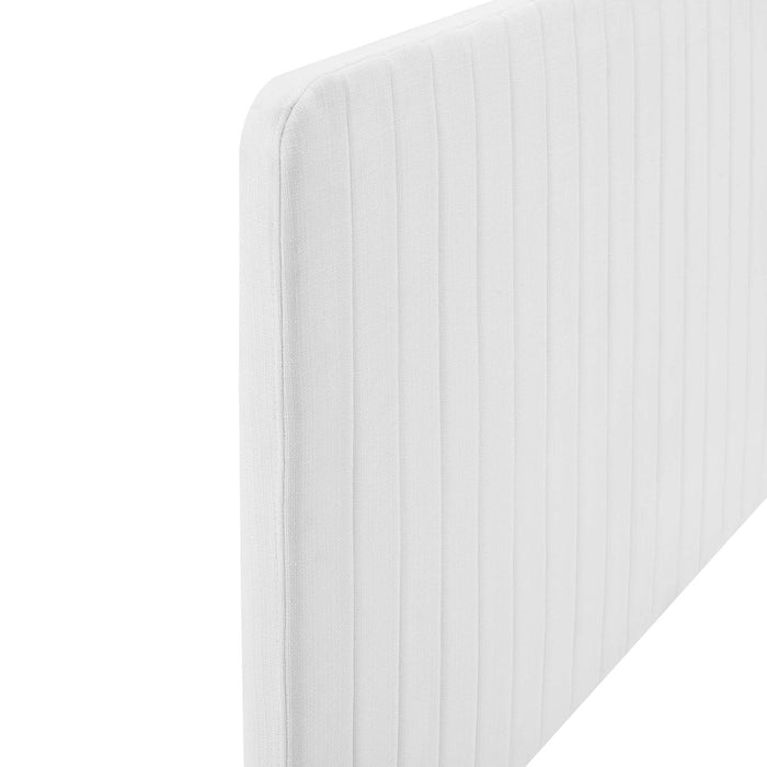 Modway Milenna Channel Tufted Upholstered Fabric Headboard Bedroom Furniture - View 75