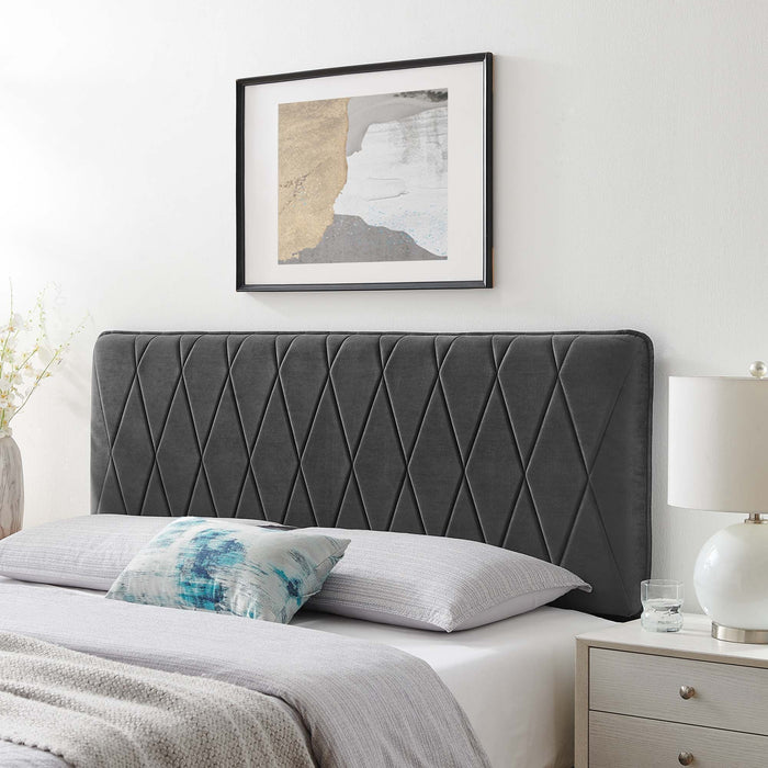 Modway Leila Performance Velvet Headboard Bedroom Furniture - View 11