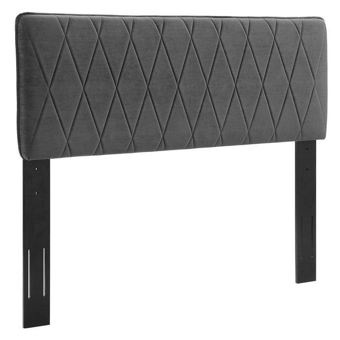Modway Leila Performance Velvet Headboard Bedroom Furniture - View 12