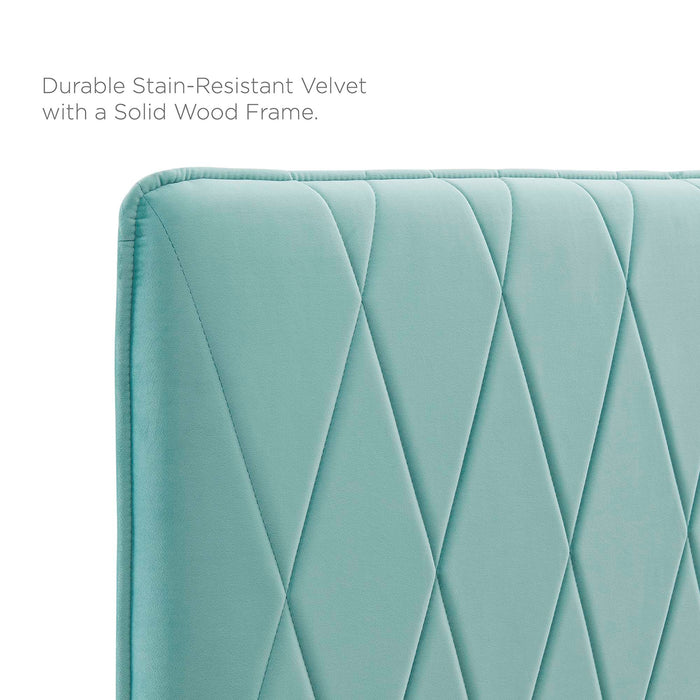 Modway Leila Performance Velvet Headboard Bedroom Furniture - View 23