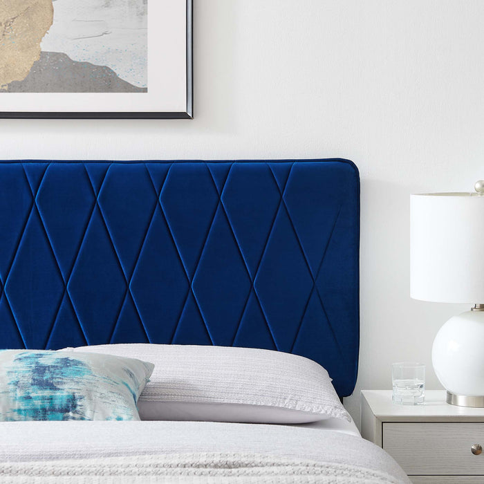 Modway Leila Performance Velvet Headboard Bedroom Furniture - View 37