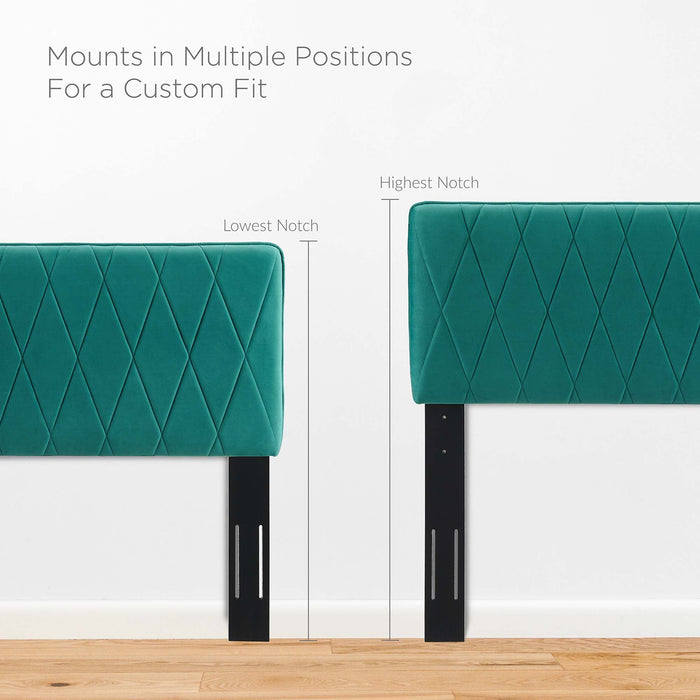 Modway Leila Performance Velvet Headboard Bedroom Furniture - View 55
