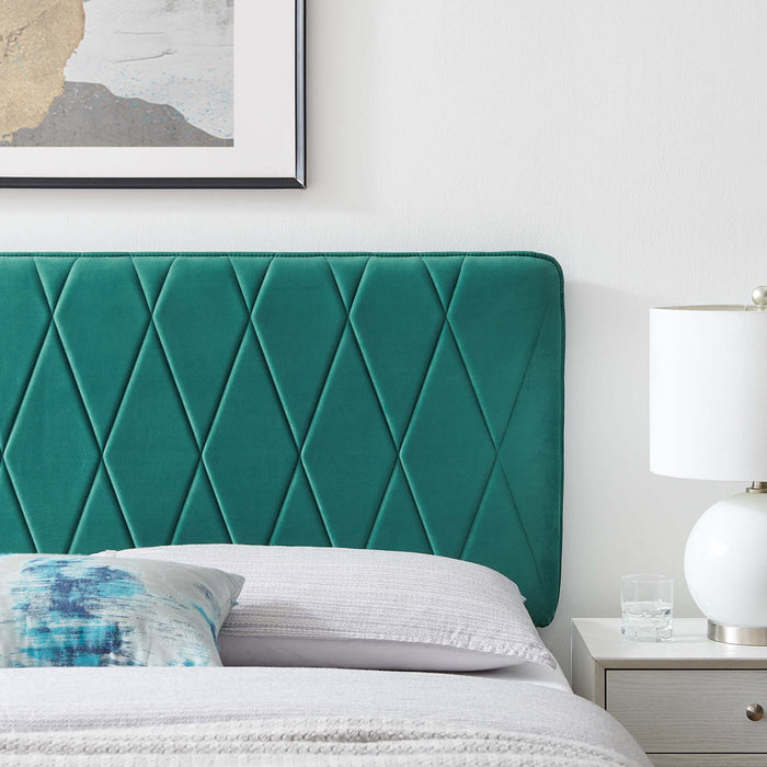 Modway Leila Performance Velvet Headboard Bedroom Furniture - View 56