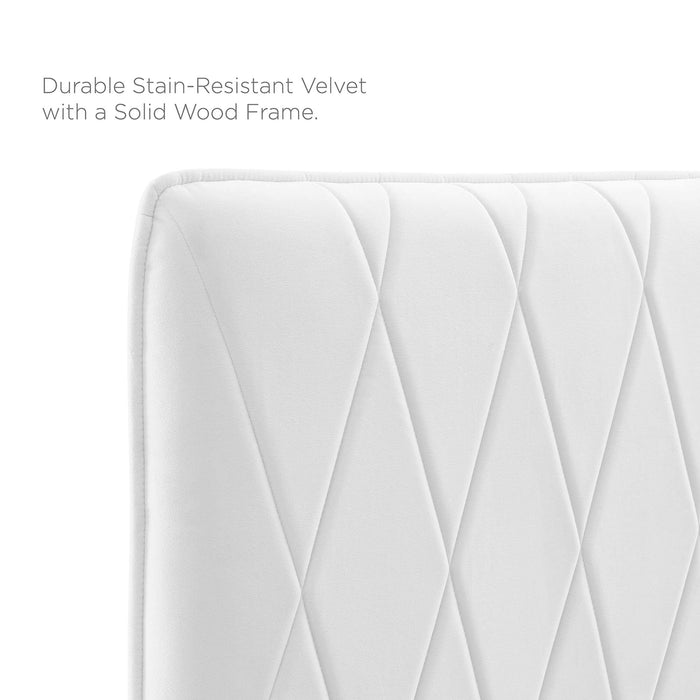 Modway Leila Performance Velvet Headboard Bedroom Furniture - View 62